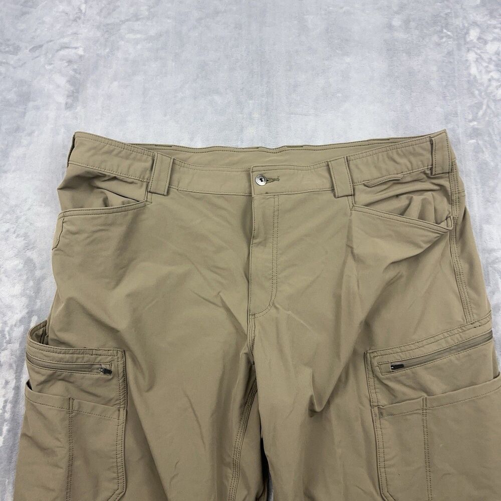Duluth Trading Co Flexpedition Pants Mens 44x32 Tan Relaxed Fit Cargo Stretch - Picture 3 of 12